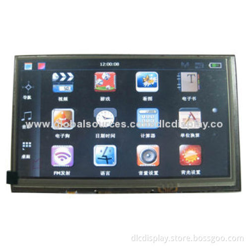 6.2-inch Resistive Touch TFT LCD Display, High-brightness LCD Panel, Industrial Grade TFT LCD